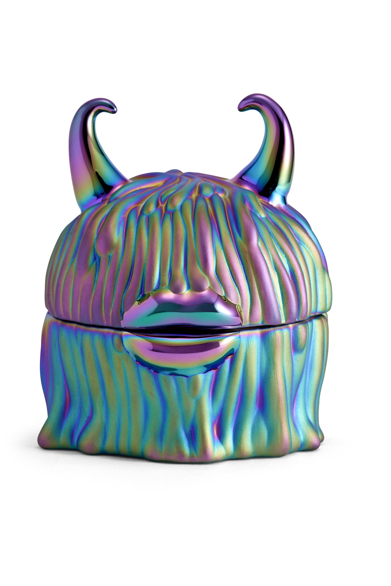 Boîte disco avec assiettes Lynda Haas Brothers en porcelaine - Multicolore