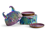 Boîte disco avec assiettes Lynda Haas Brothers en porcelaine - Multicolore