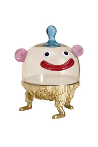 Haas Monster porcelain cake display dome - Gold & Multicoloured