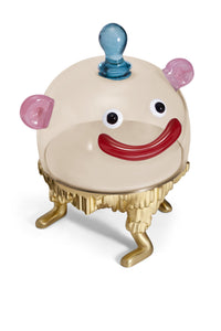 Présentoir à gâteau cloche Haas Monster en porcelaine - Or & Multicolore