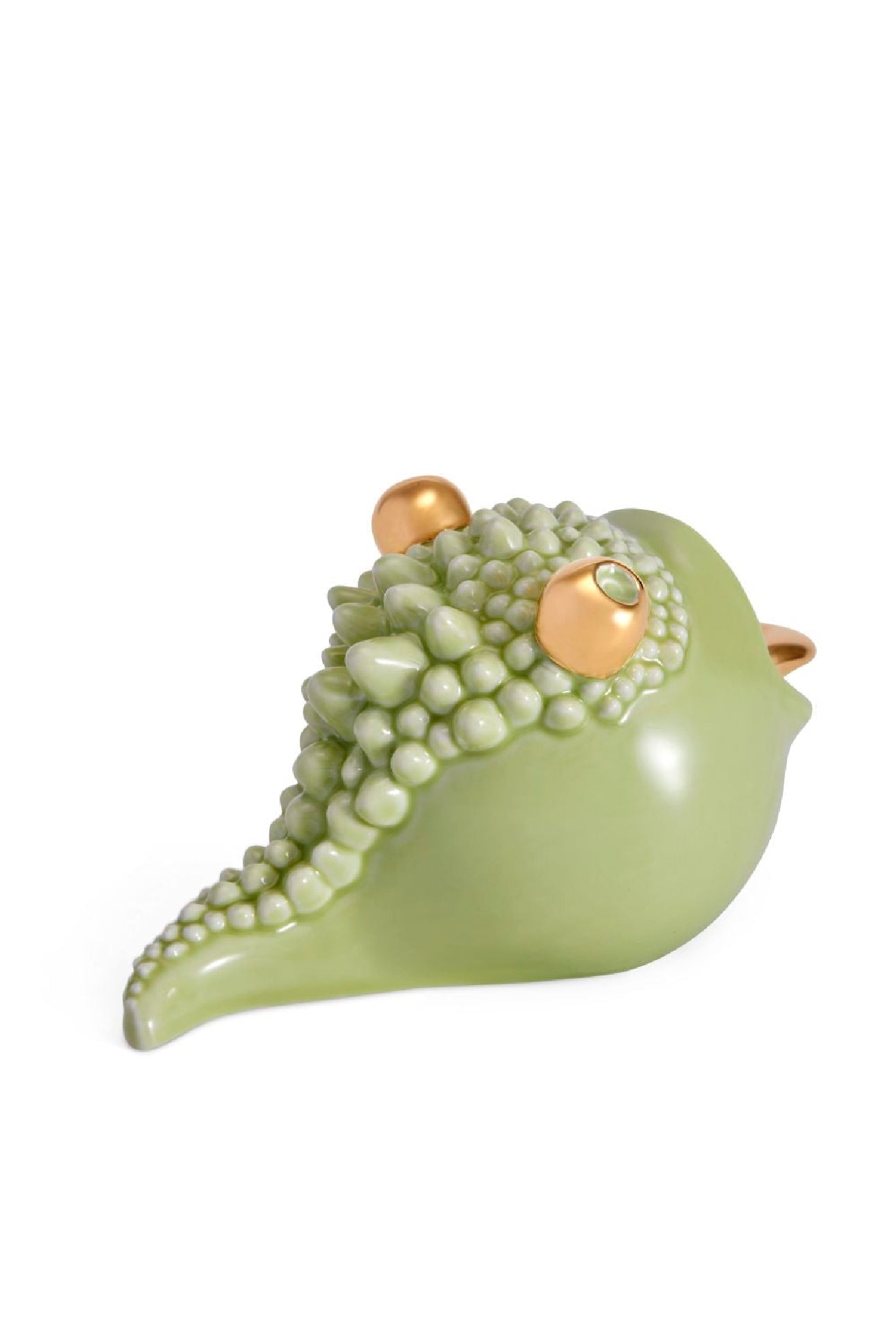 Petit cendrier Hashtray Haas Brothers en porcelaine & or 24K - Blanc & Or