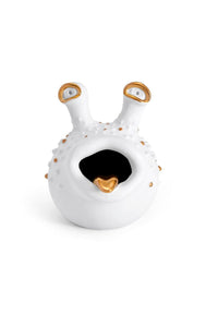 Haas Grand Hashtray-White+Gold
