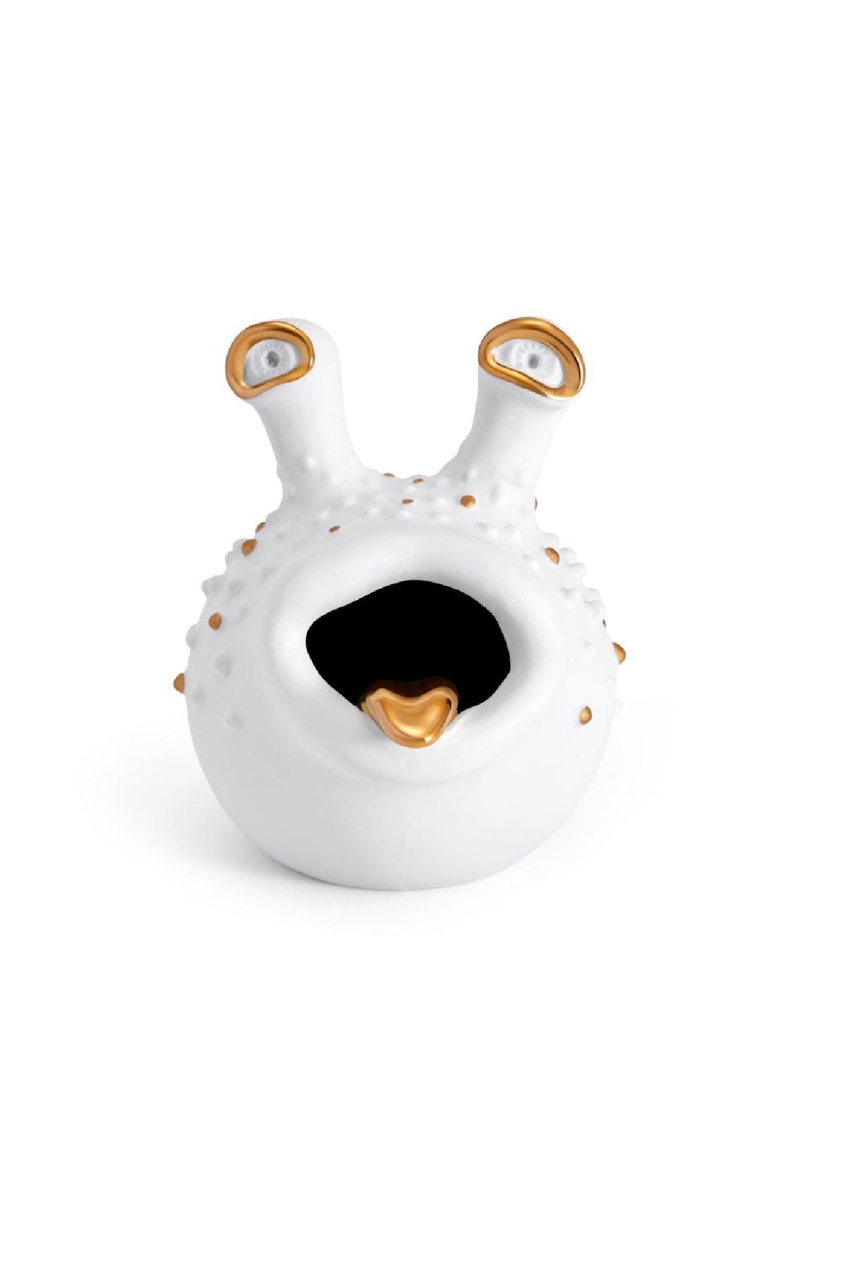 Haas Grand Hashtray-White+Gold