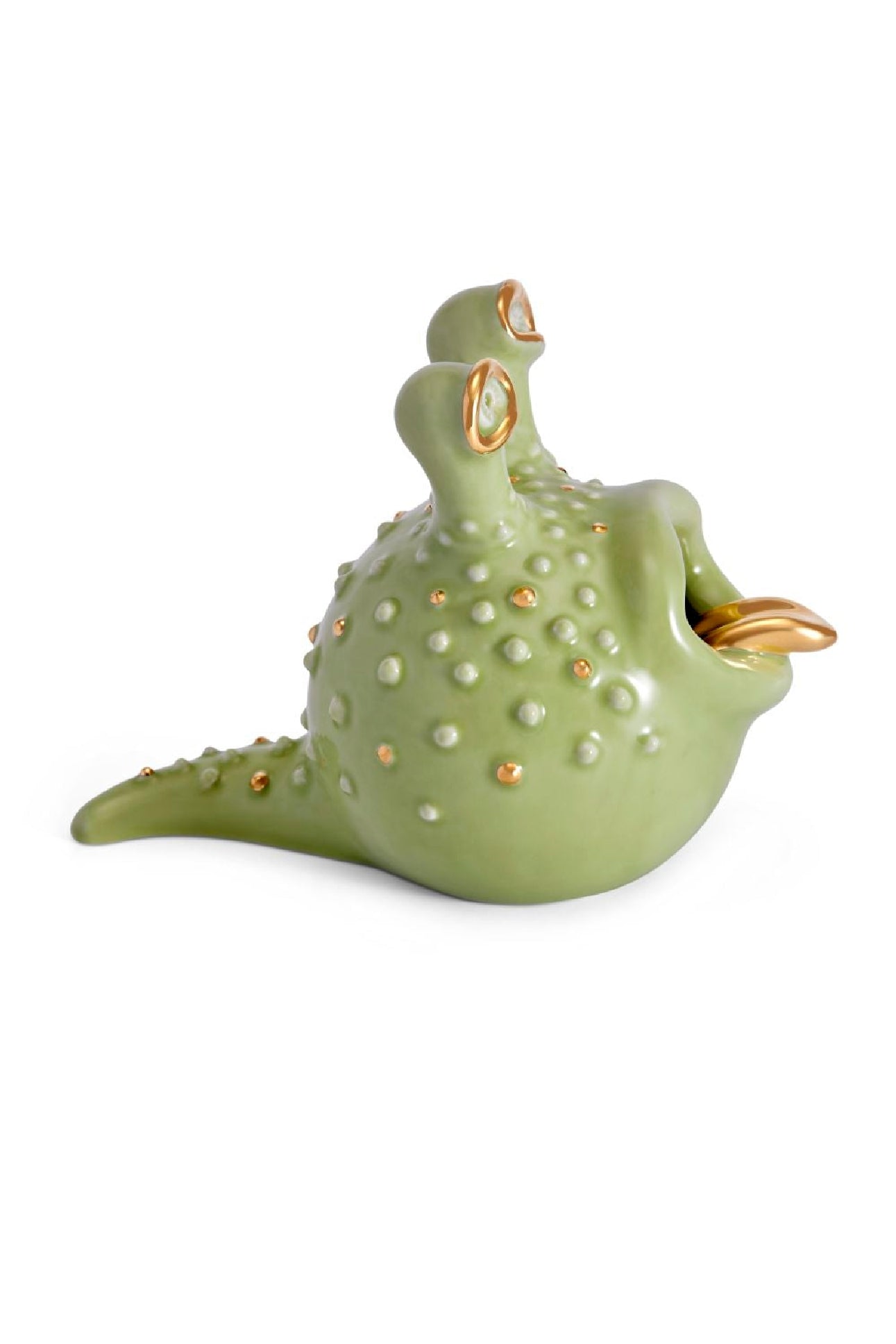 Grand cendrier Hashtray Haas Brothers en porcelaine & or 24K - Blanc & Or