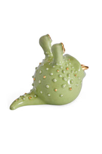Grand cendrier Hashtray Haas Brothers en porcelaine & or 24K - Blanc & Or