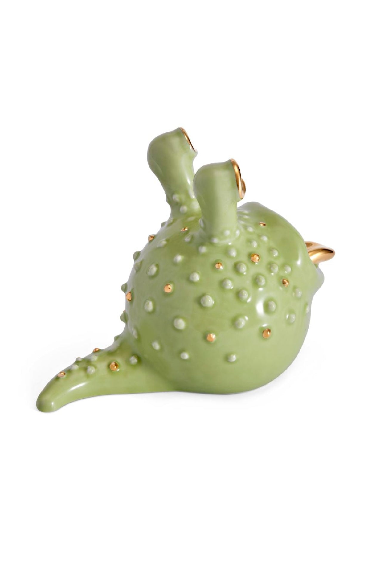 Grand cendrier Hashtray Haas Brothers en porcelaine & or 24K - Blanc & Or