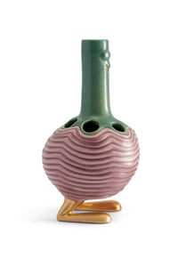 Petit ase Monster Haas Brothers en porcelaine - Rose & Vert