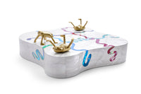 Jeu de morpion Haas Brothers - Blanc, Multicolore & Or