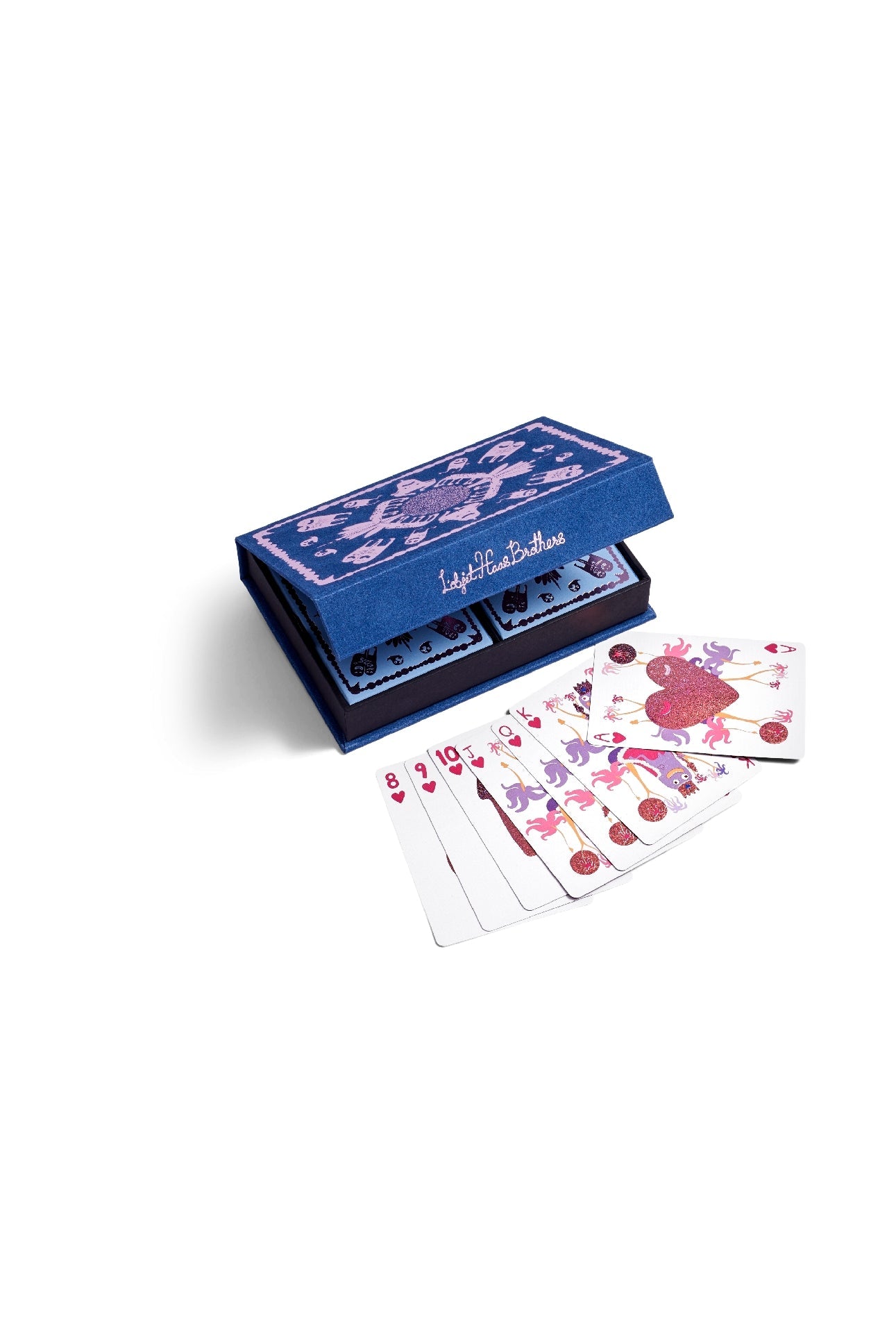 Set de 2 jeux de cartes Haas Jeux - Violet