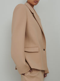 Blazer HB en laine - Biscuit