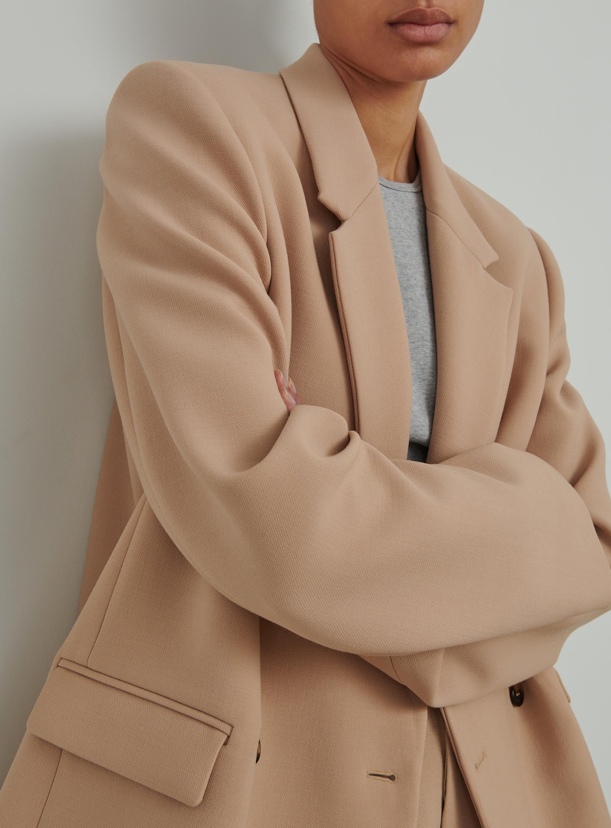 Blazer HB en laine - Biscuit