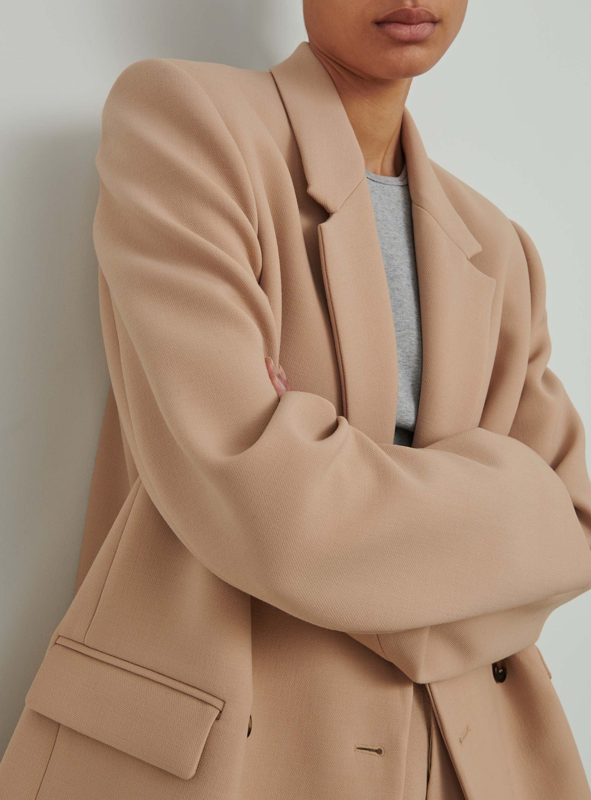 Blazer HB en laine - Biscuit