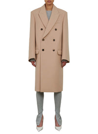 Manteau HB en laine - Biscuit
