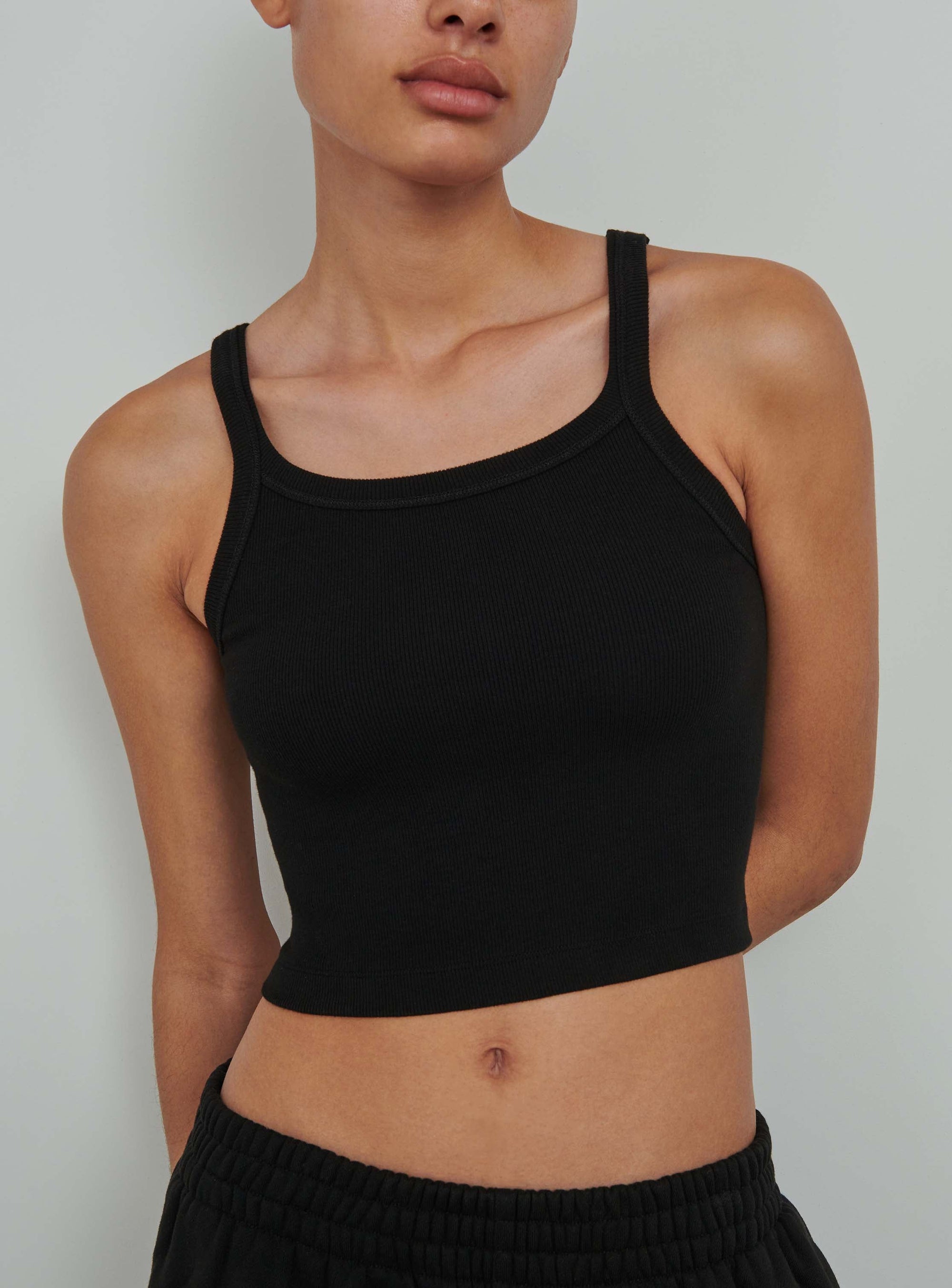 HB Ribbed Tank - Black
