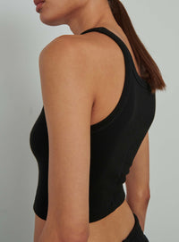 HB Ribbed Tank - Black