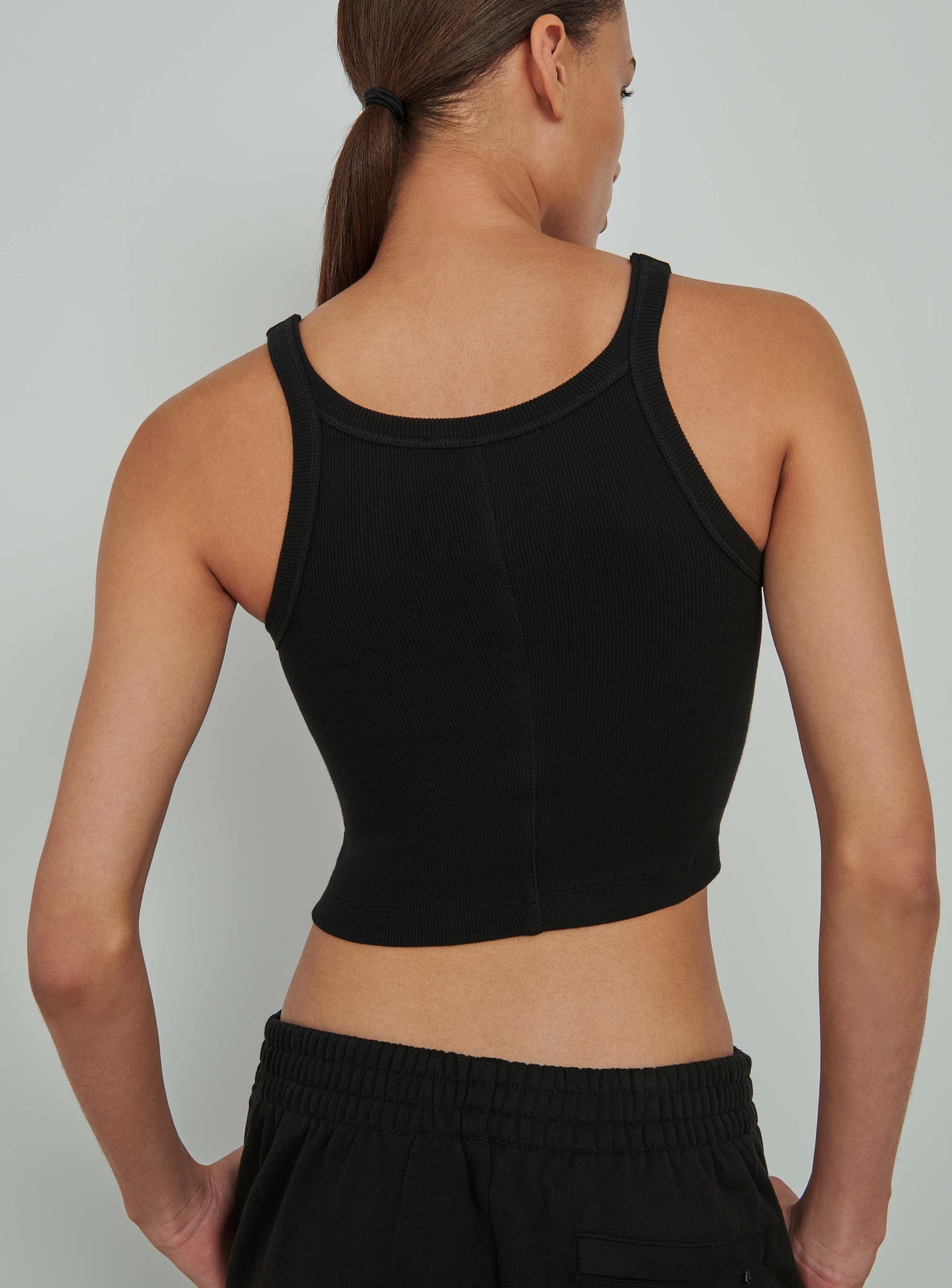HB Ribbed Tank - Black
