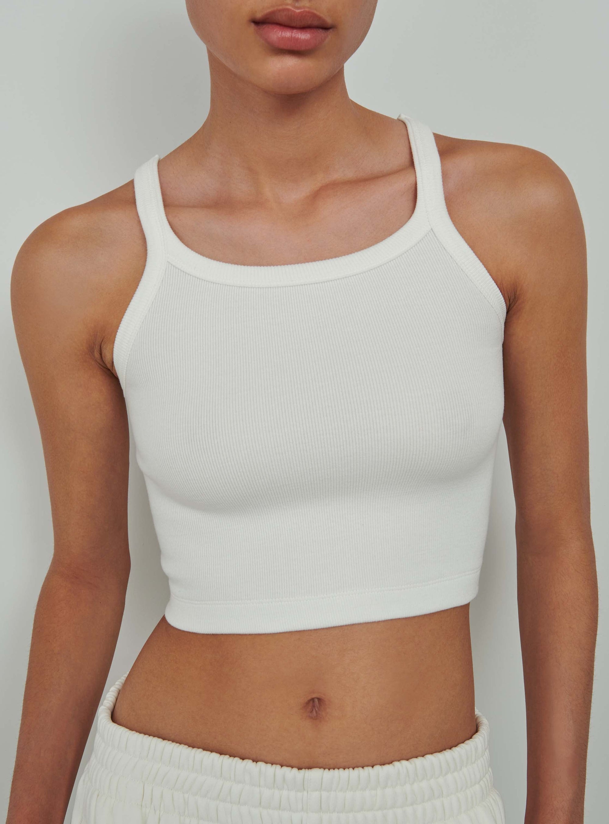 HB Ribbed Tank - Off White