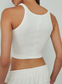 HB Ribbed Tank - Off White