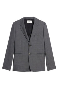 Veste deux boutons en laine - Heather Grey