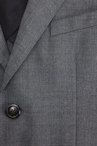 Veste deux boutons en laine - Heather Grey