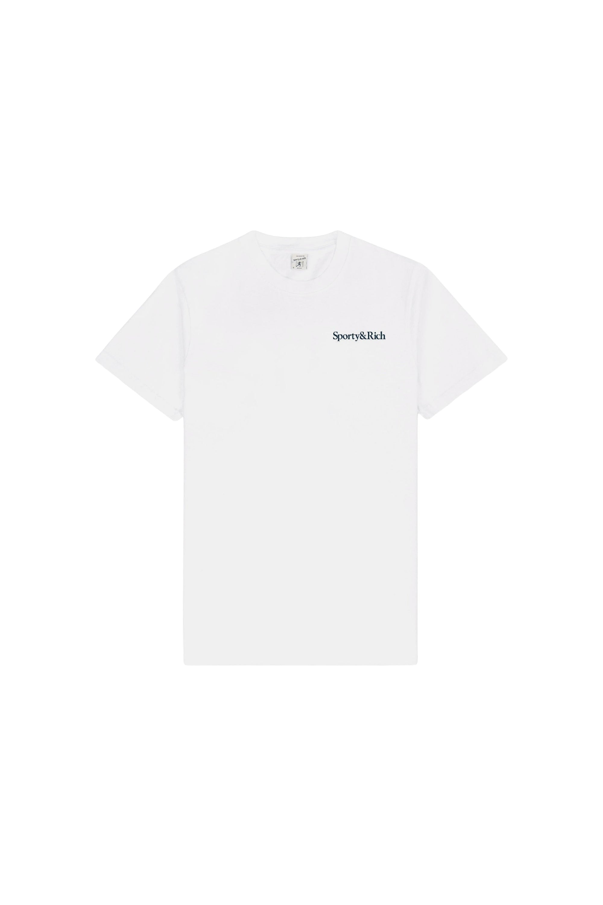 T-shirt Health Is Weal à impression - White