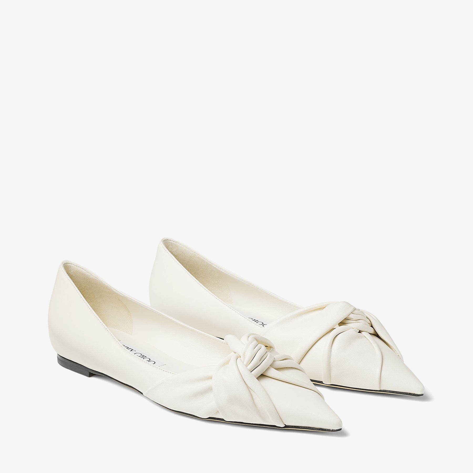 Hedera flat leather ballerinas - Latte