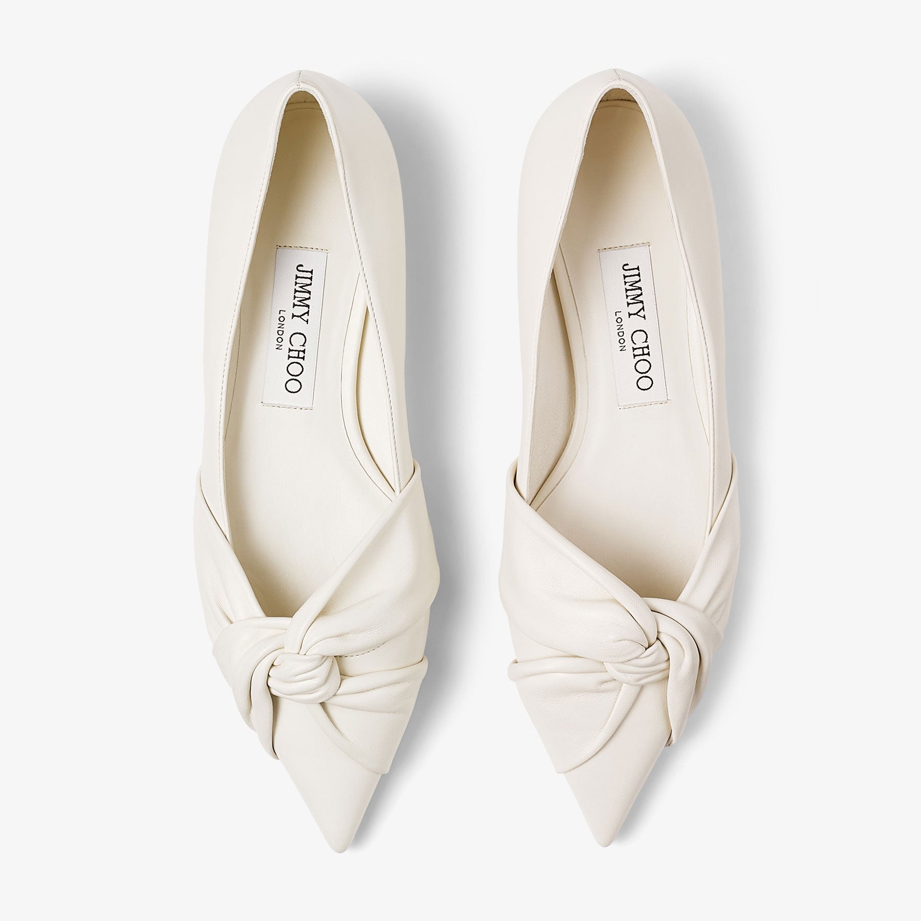 Hedera flat leather ballerinas - Latte