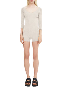 Combi-short Helena côtelée - Cream