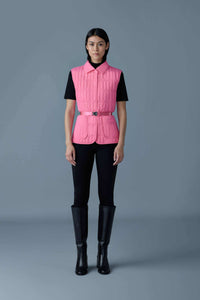 Bright Pink Ladies light Down Vest