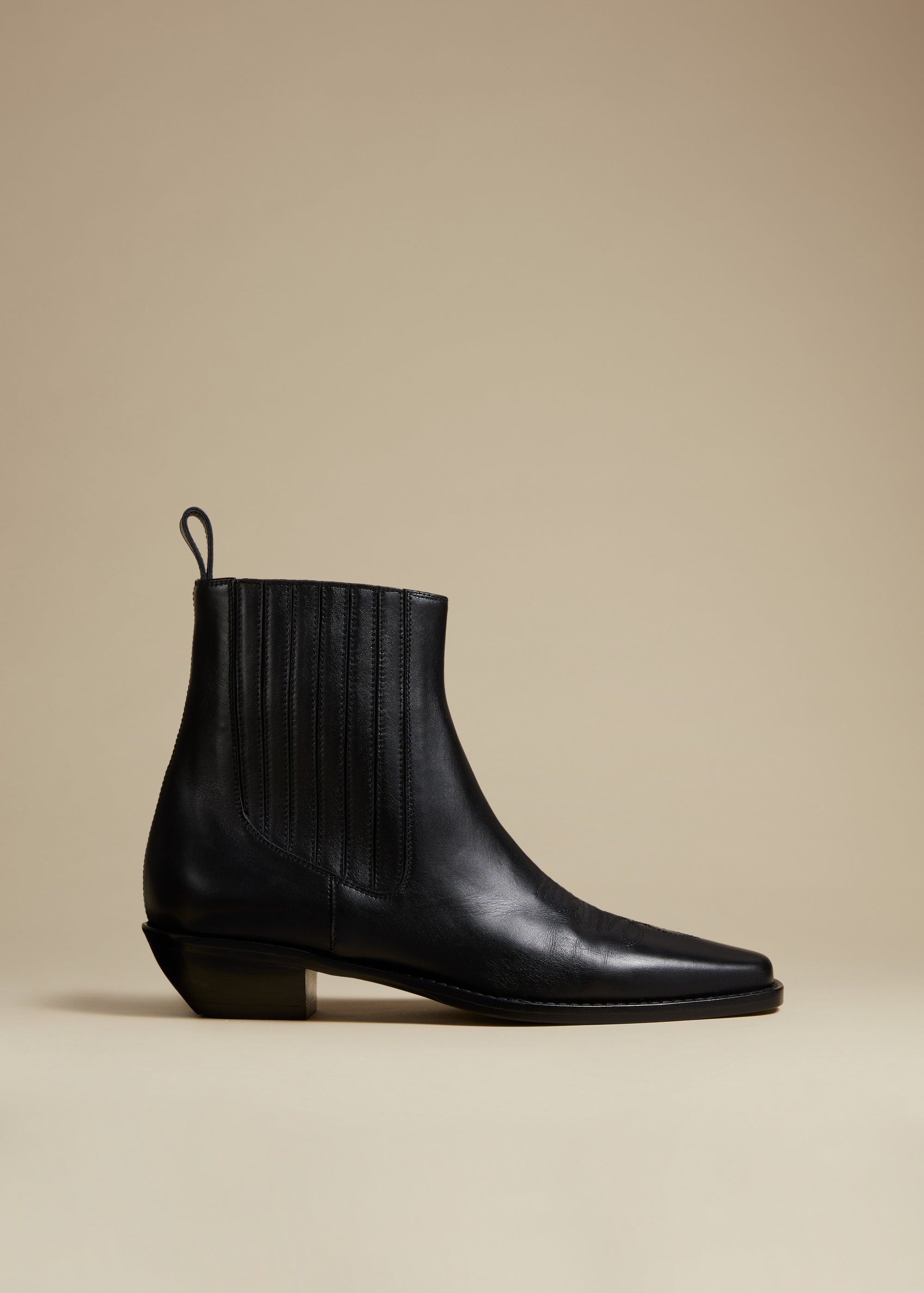 Bottines Henry en cuir - Black