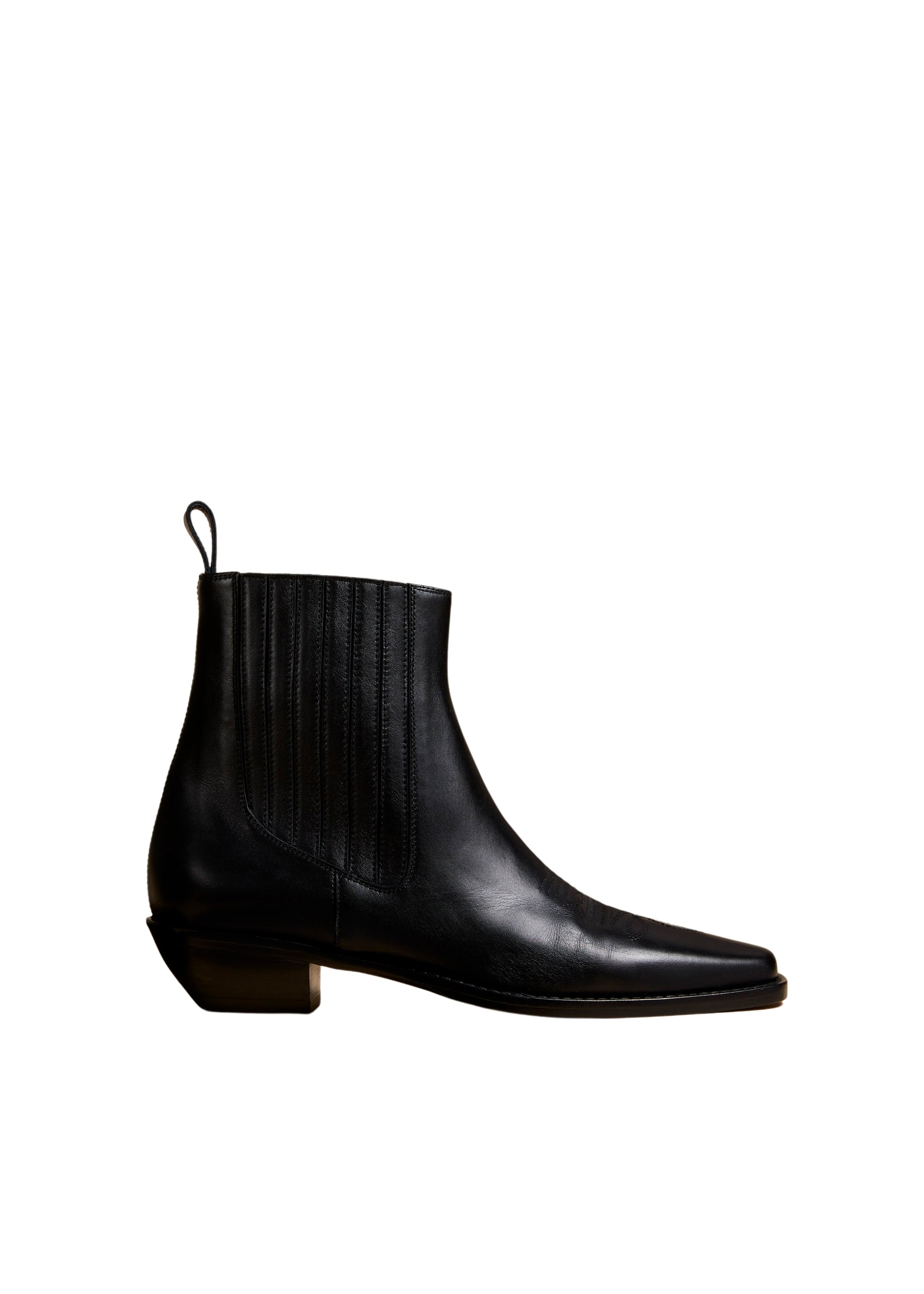 Henry boot in leather - Black