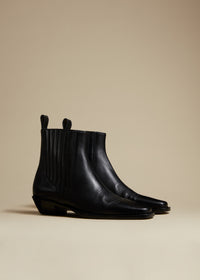 Bottines Henry en cuir - Black