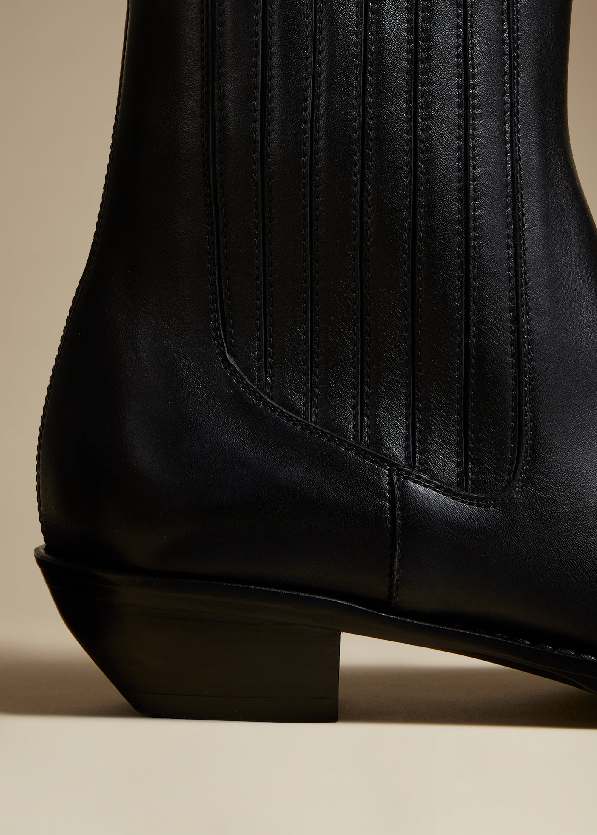Henry boot in leather - Black
