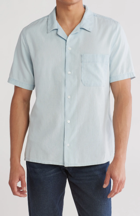 CHAMBRAY CAMP COLLAR SHIRTHERALD