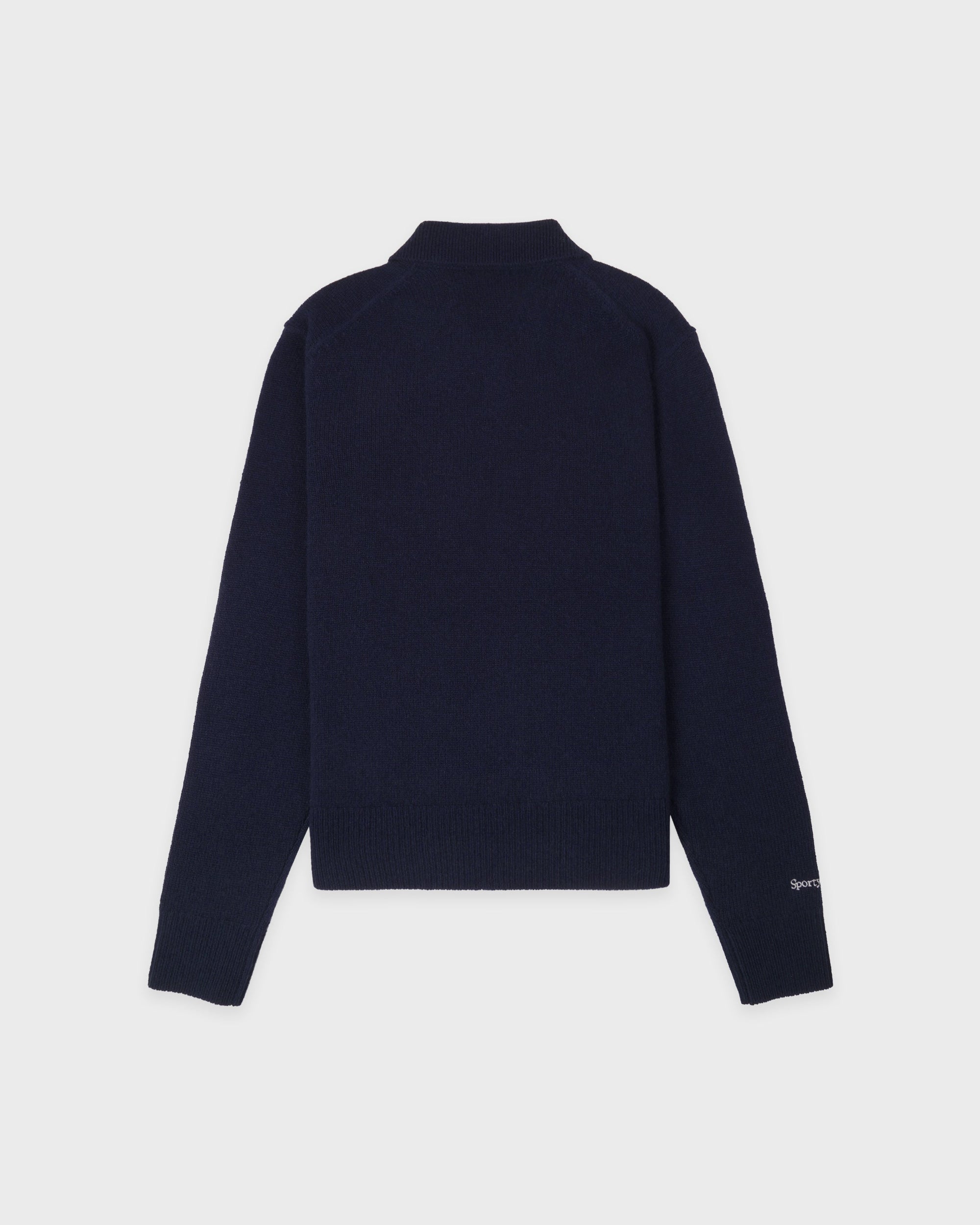 Polo en cachemire Heritage Yankees Serif - Bleu marine/Blanc