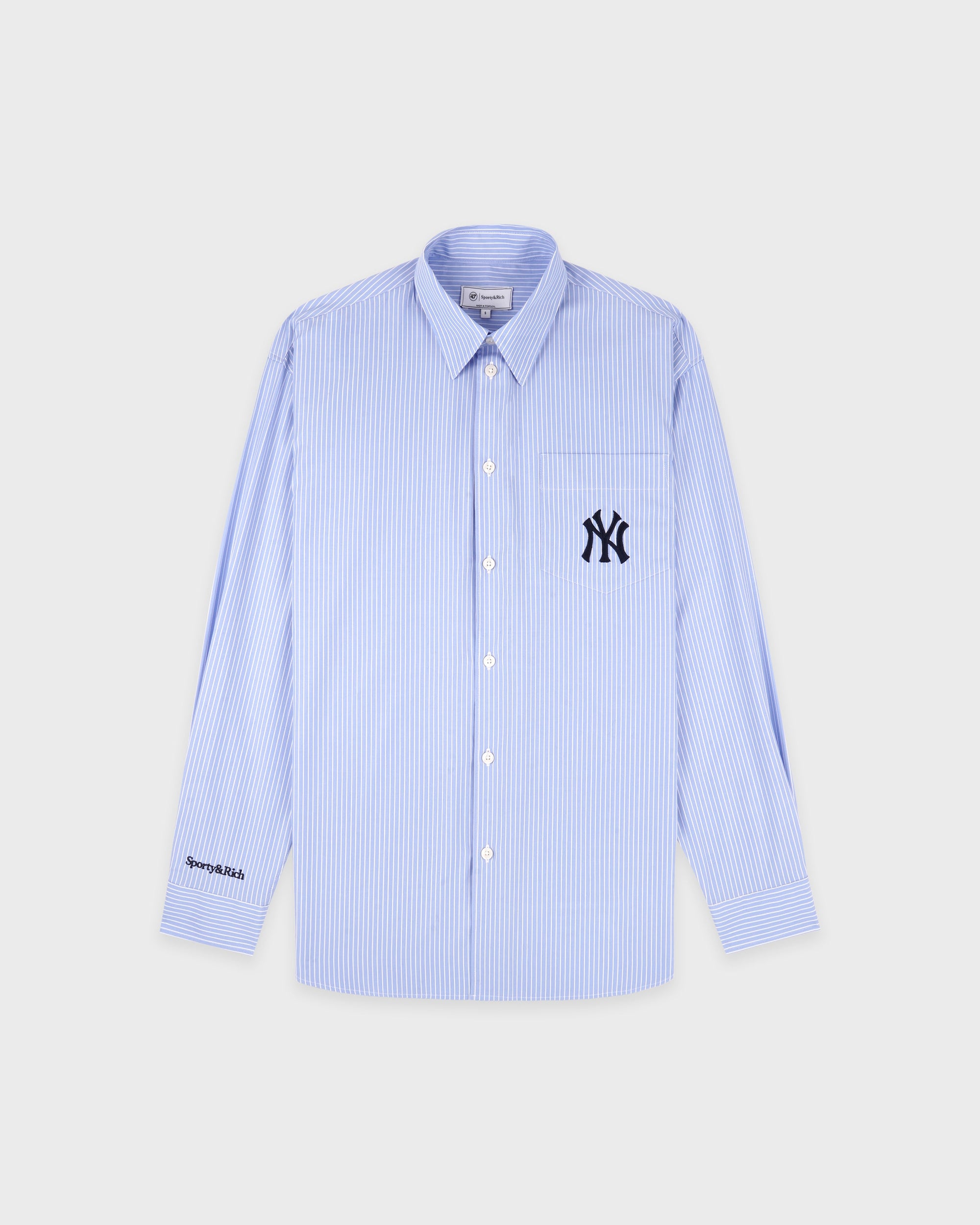 Chemise oversize Heritage Yankees Serif - Rayures bleues/Bleu marine