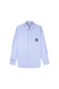 Chemise oversize Heritage Yankees Serif - Rayures Bleues & Bleu Marine