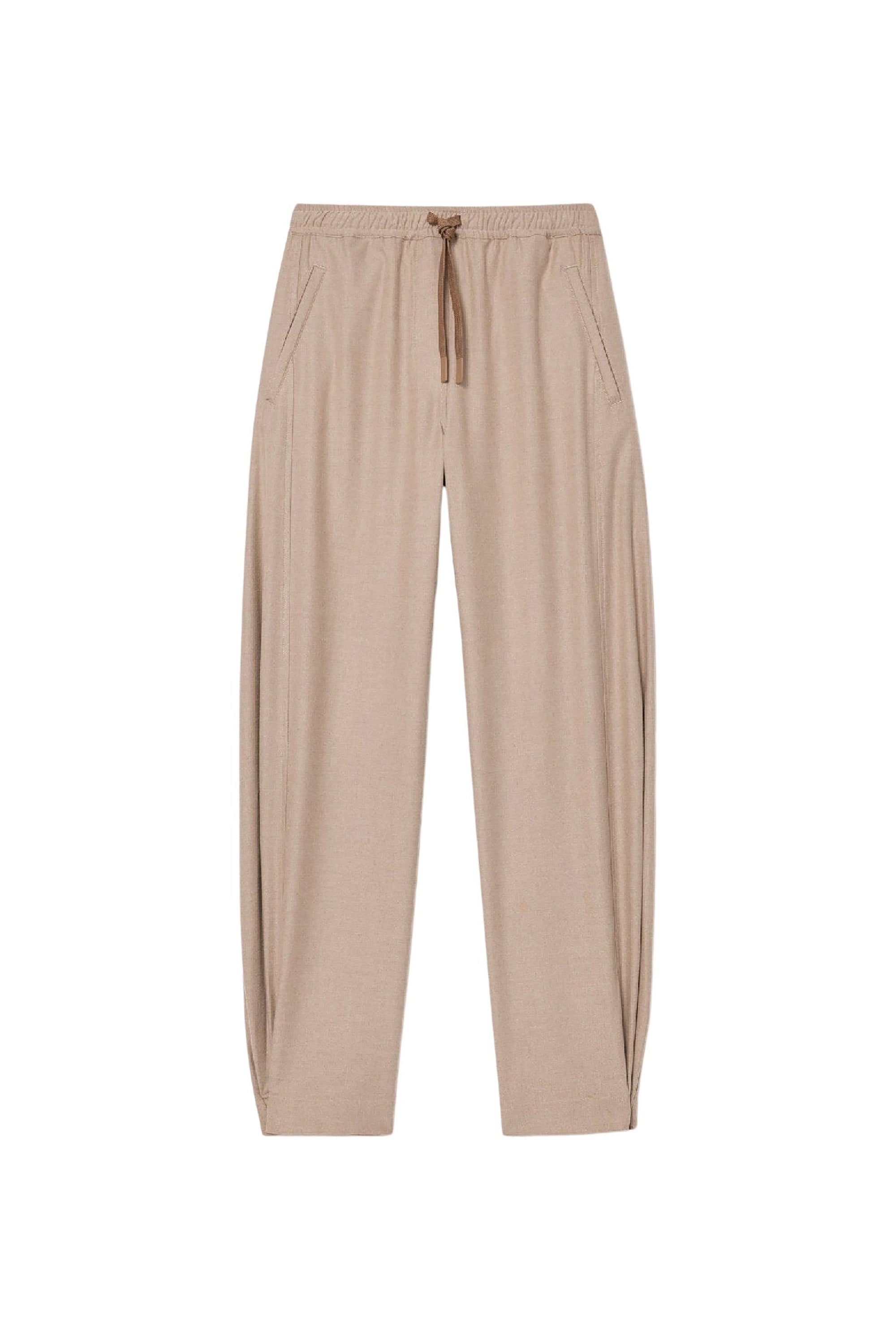 Pantalon large à poches - Albatre Chiné