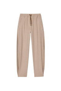 ZDOUBLON_Pocketed Wide Leg Pants - Albatre Chiné
