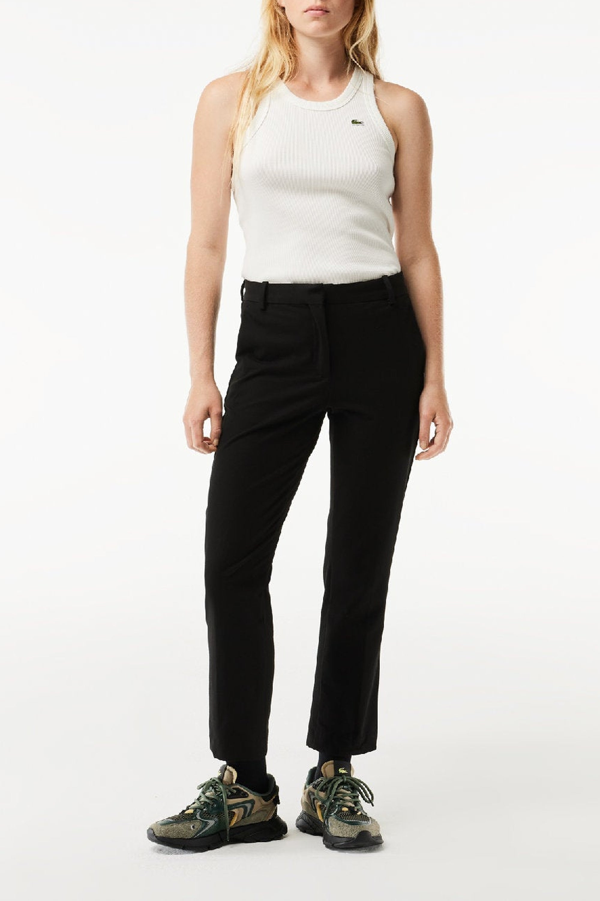Pantalon chino ajusté - Noir