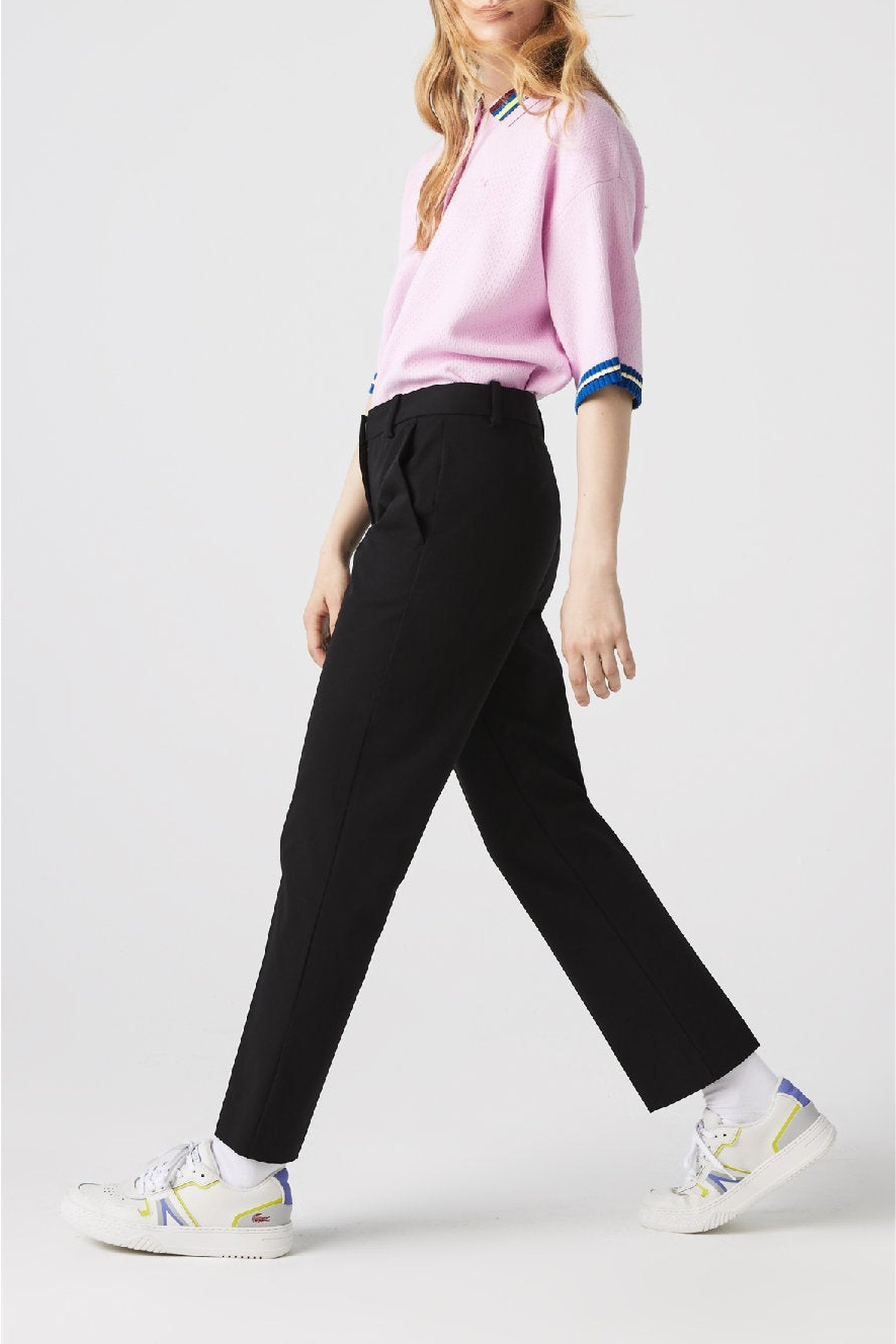 Pantalon chino ajusté - Noir