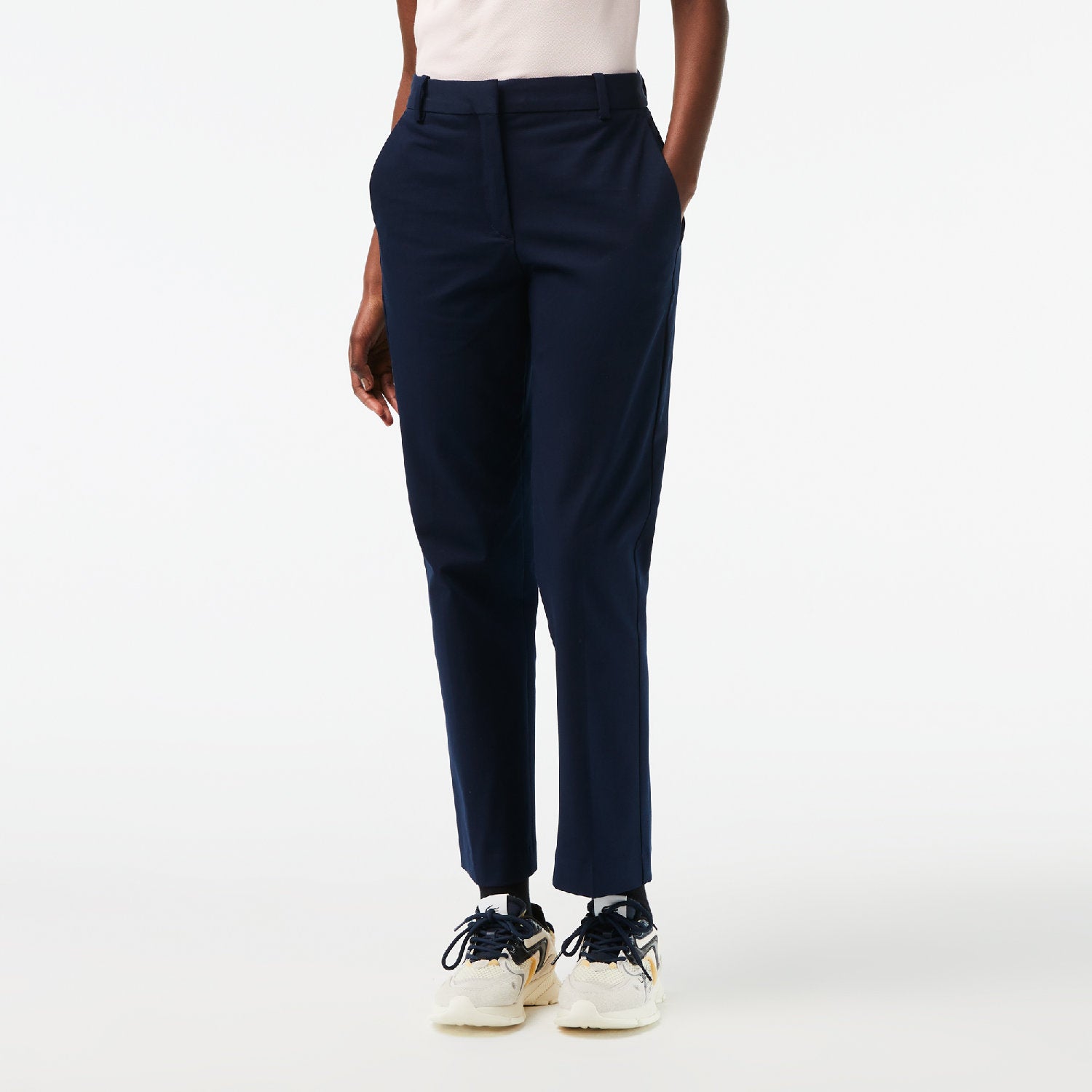 Pantalon chino ajusté - Marine