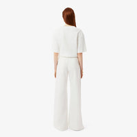 Pantalon large en denim - Blanc & Multicolor