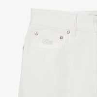 Wide-leg denim trousers - White & Multicolour