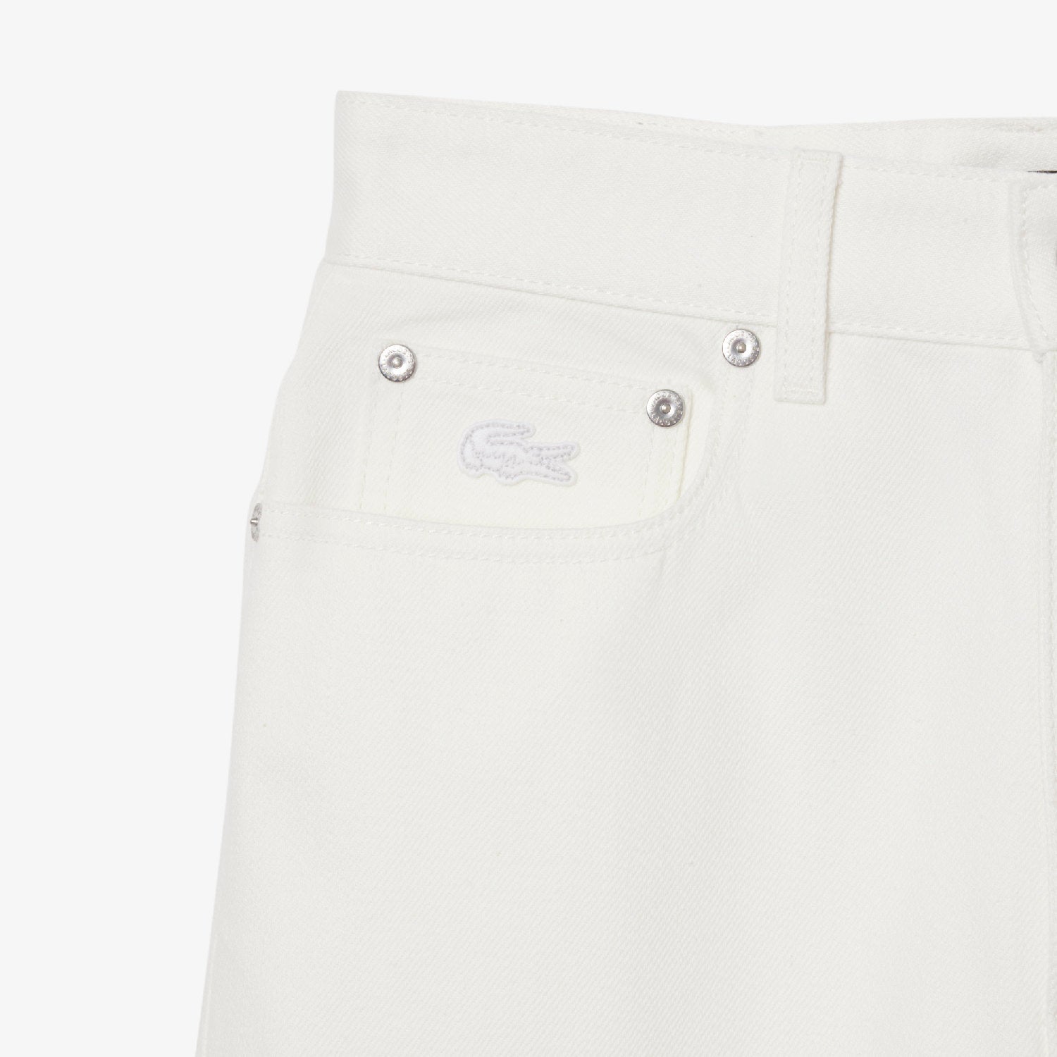 Wide-leg denim trousers - White & Multicolour