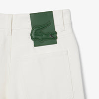 Wide-leg denim trousers - White & Multicolour