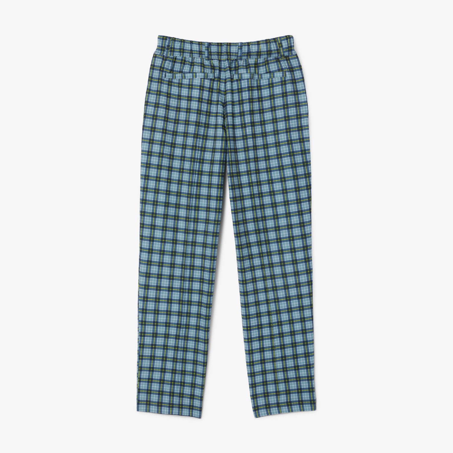 Fitted golf trousers with UV protection - Limestone & Navy