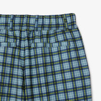 Fitted golf trousers with UV protection - Limestone & Navy