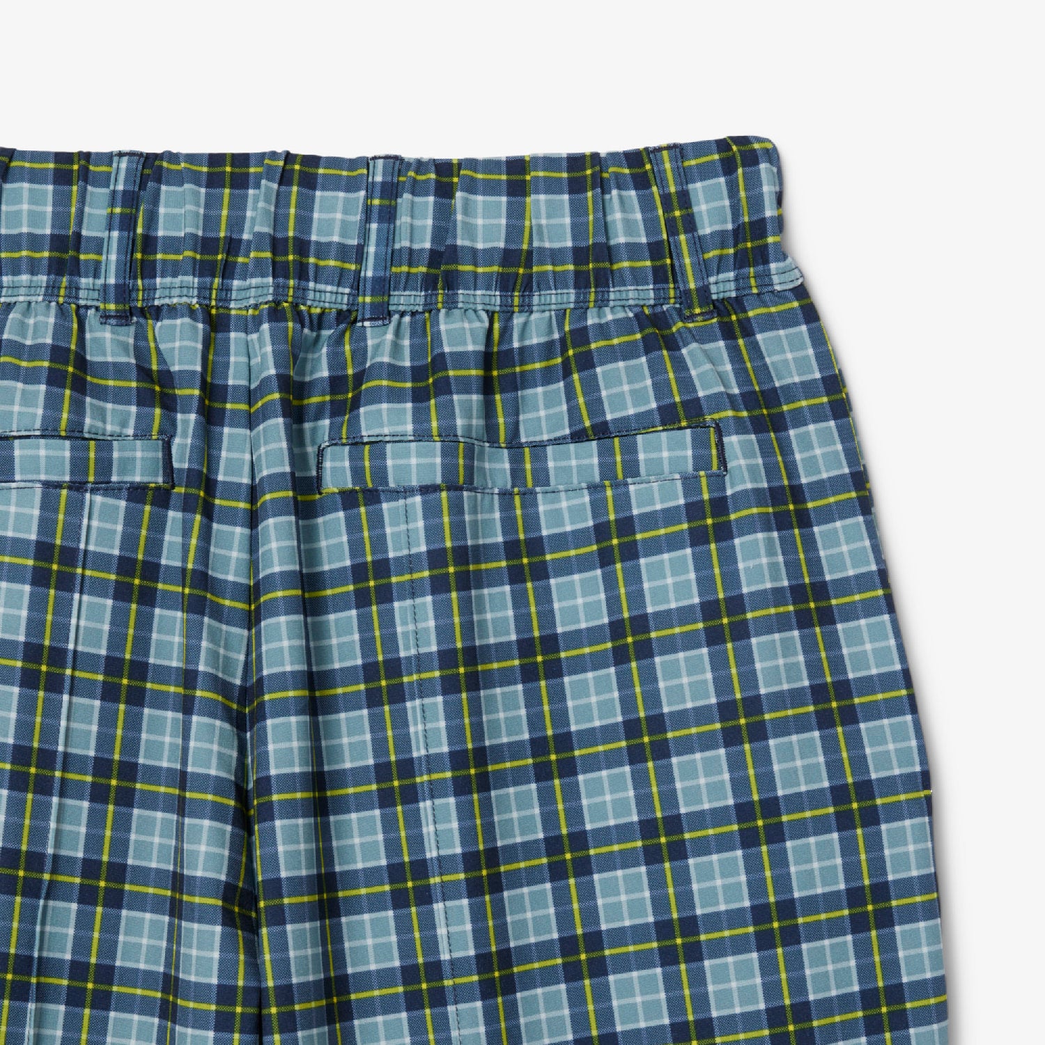 Fitted golf trousers with UV protection - Limestone & Navy