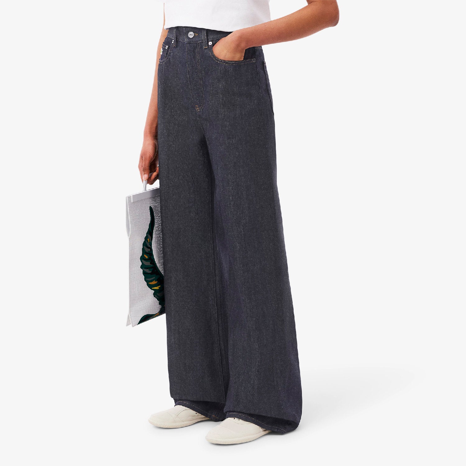 Pantalon large en denim - Washed Rinse